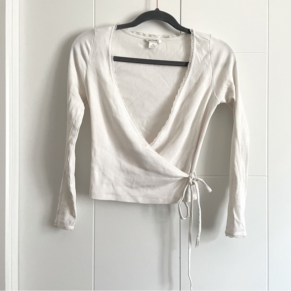 3/$45 Lace Wrap Longsleeve Top - Picture 2 of 7